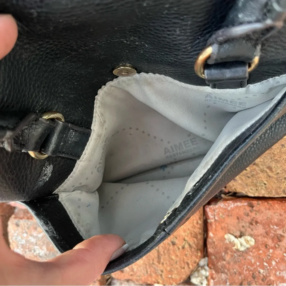 Aimee Kestenburg Black and Gold Women's Handbag - Picture 6 of 8